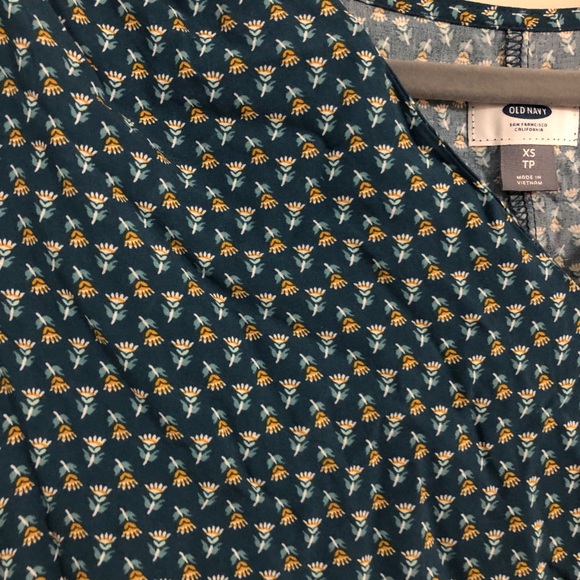 Old Navy teal printed shift dress - Picture 4 of 5